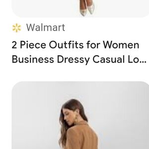 Walmart Women's Tan Pantsuit